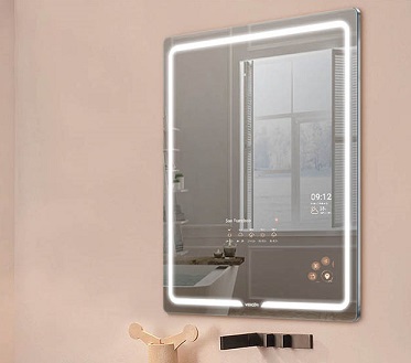 Specchio intelligente con meteo e calendario